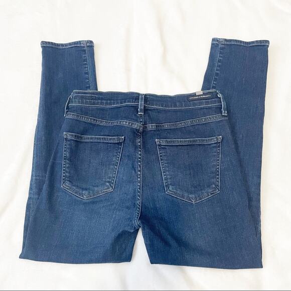 Citizens of Humanity Rocket Crop high rise skinny jeans dark blue denim size 28 - Picture 9 of 10
